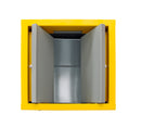 30 liter sorteringboks med gul topramme