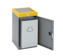 30 liter sorteringboks med gul topramme
