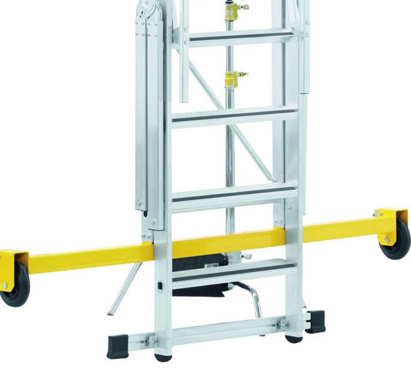 10 trin - 2600H mm - Platformstige med hjul Z600 - alu, Prof 2HF