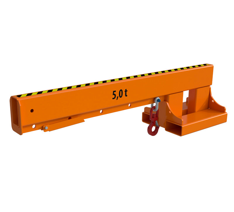 Bauer- Kranarm - 0° hældning - 5000 kg Lakeret Orange