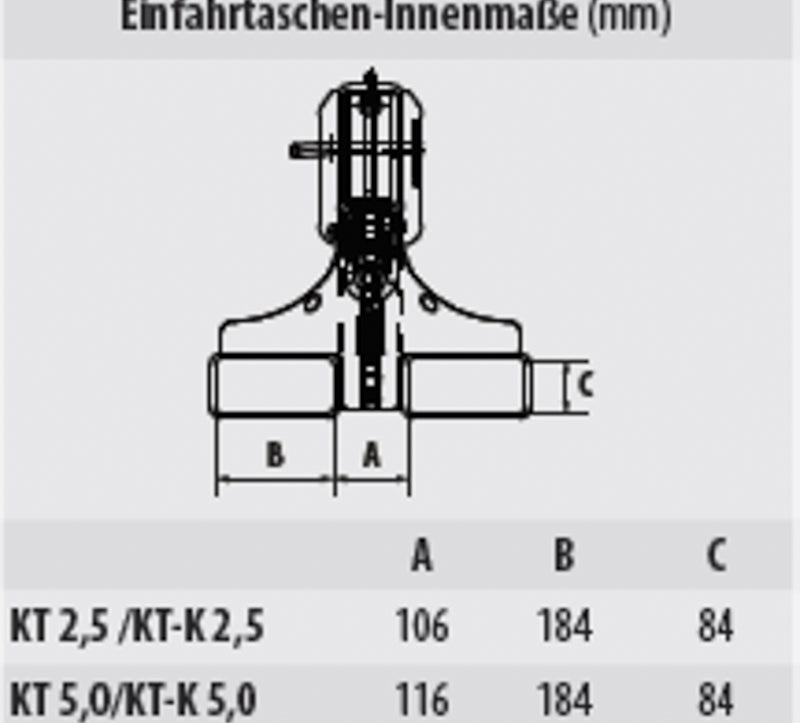 Bauer- Kranarm - 0° hældning - 2500 kg Galvaniseret