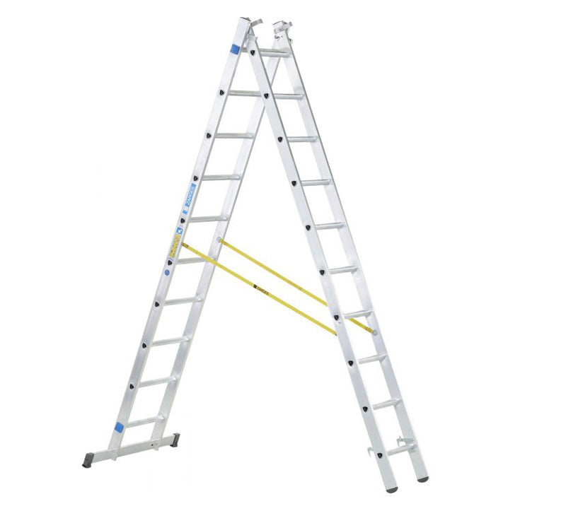 3 x 9 trin - 6100H mm - 3 delt kombi stige prof