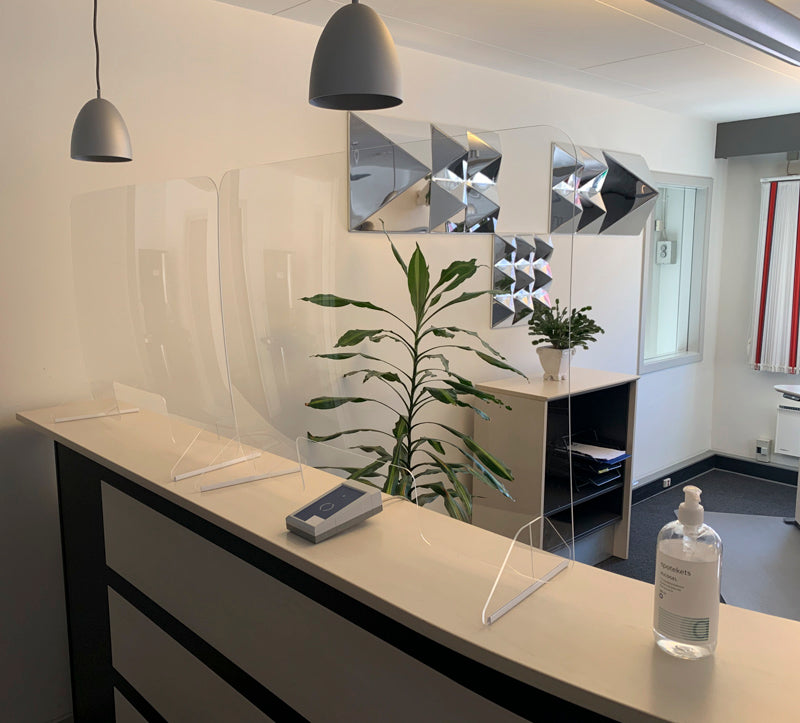 Hygiejne skærm 600x800H mm