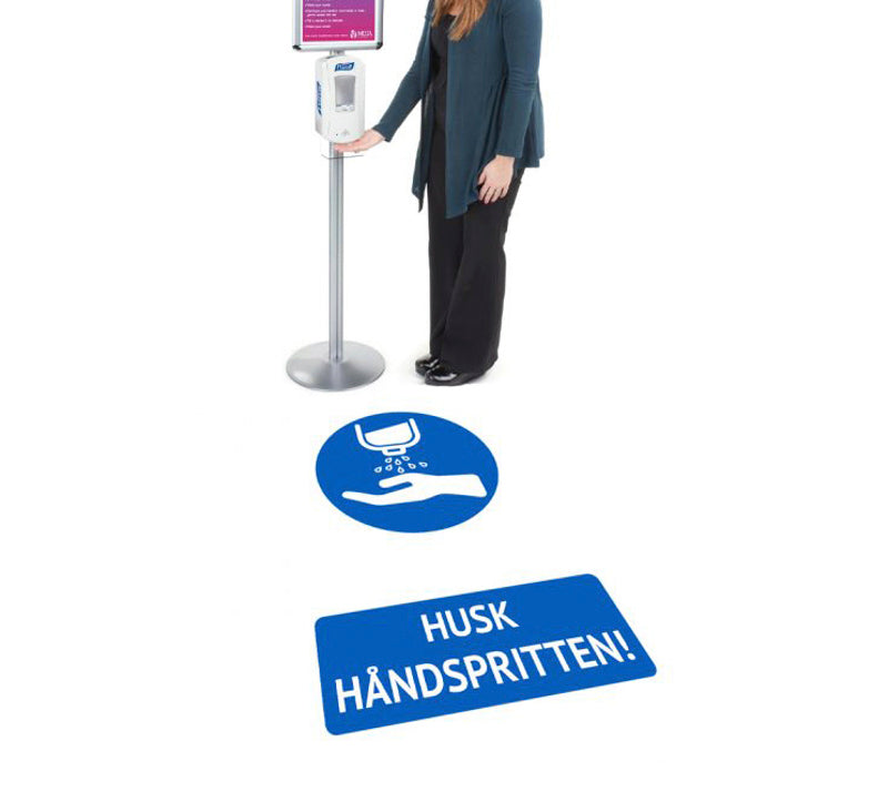 Gulvskilt 200x300 mm - Håndsprit