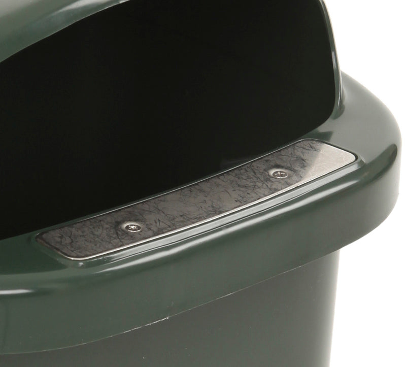 Blå Affaldskurv 50 liter komplet med låg og beslag 