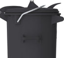 50 liter plast affaldsbeholder med hængslet låg