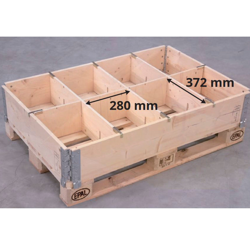Krydsfiner skillevæg til pallerammer 1200 x 800 & 800 x 600 mm