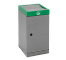 30 liter sorteringboks med grøn topramme