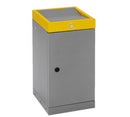 30 liter sorteringboks med gul topramme