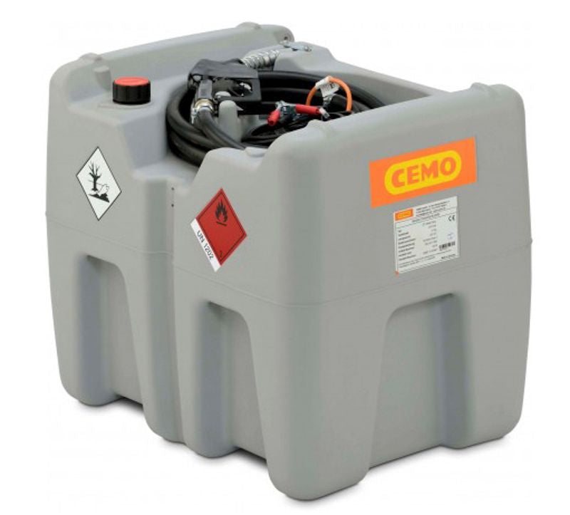 210 liter Cemo Mobile diesel tankanlæg - 12 V pumpe