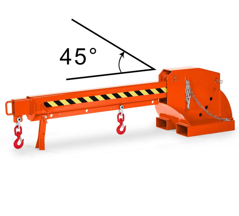 RR - Kranarm 3760 mm - 0°- 45° hældning - 5000 kg Lakeret Orange