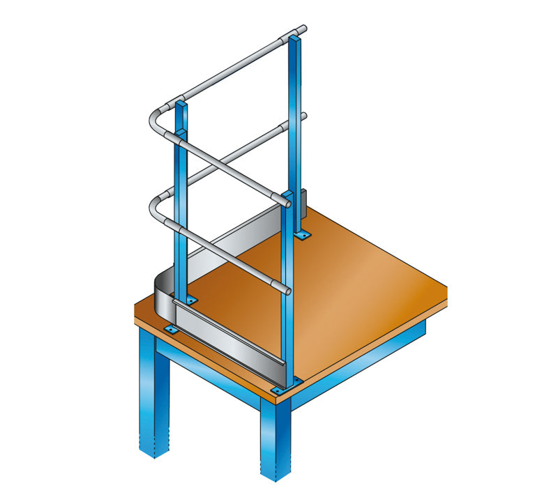 Gelænder 1100H mm - 50 x 30 mm