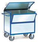 Galv. stålkassevogn med låg