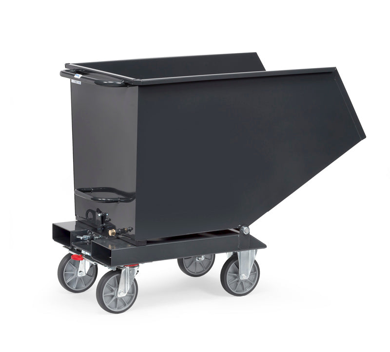 Tipcontainer med hjul - 600 Liter