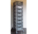 Kassevogne med 8 kasser 600 x 400 mm - Kongamek