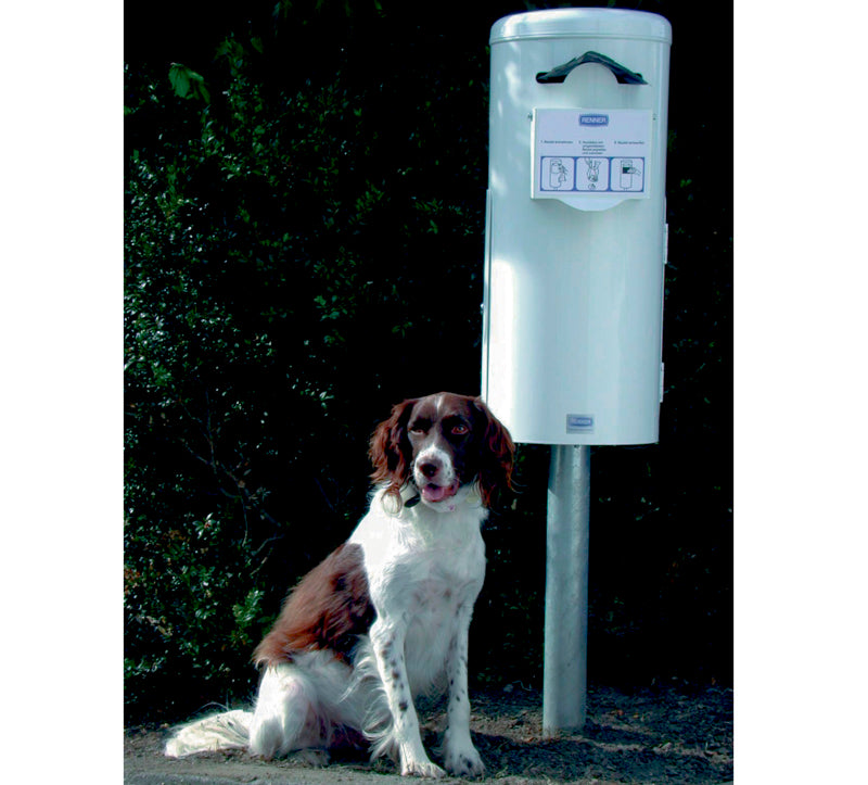 Hundetoilet på søjle