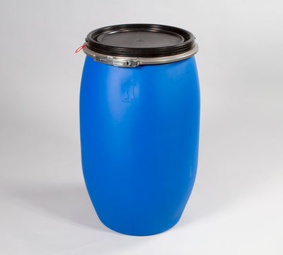 Plasttønde med spændebånd - 120 Liter