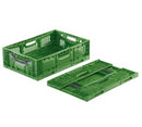 Klapkasse perf. Grøn/Grå - 35L 