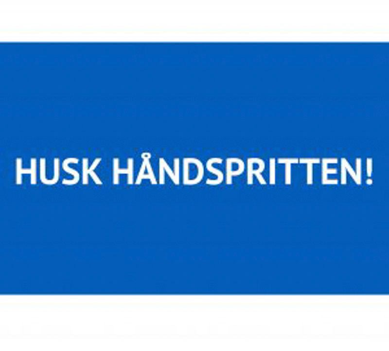Gulvskilt 200x300 mm - Håndsprit