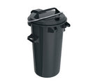 50 liter plast affaldsbeholder med hængslet låg