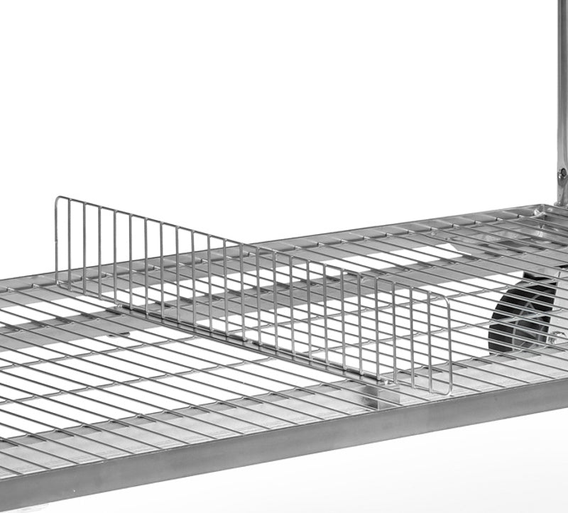 Skillevæg til gittervognbund 610 mm, galvaniseret