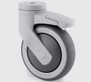 Møbelhjul 100 mm - Drejebremsehjul bolt mont.