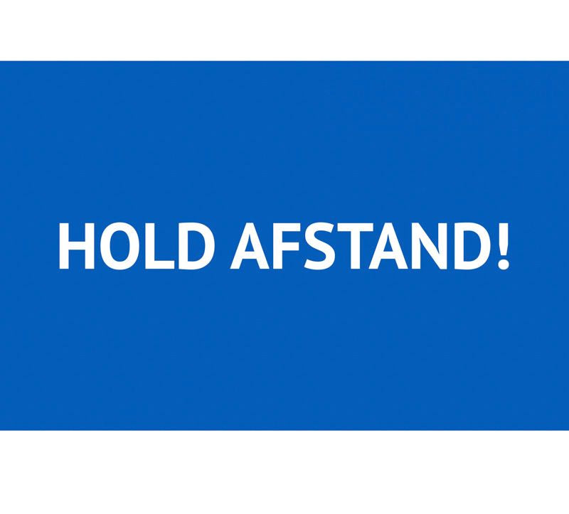 Gulvskilt 200x300 mm - Hold afstand