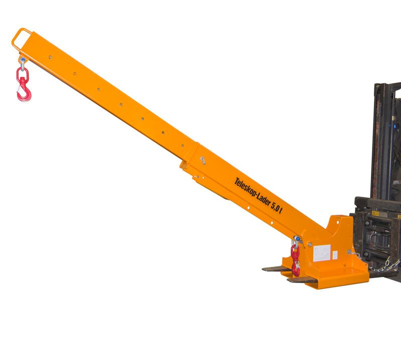 Bauer - Kranarm - 0°- 45° hældning - 5000 kg Lakeret Orange