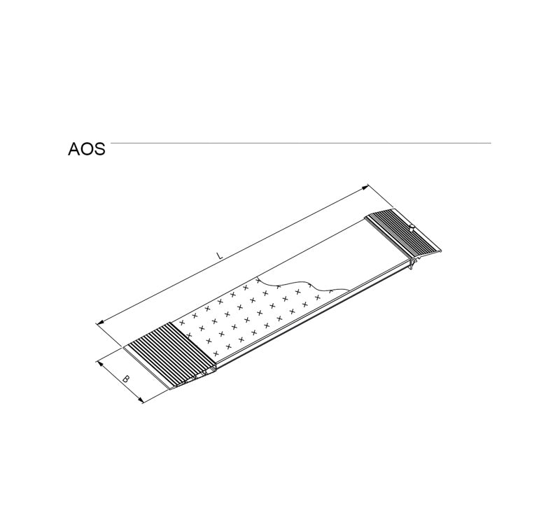 2485 mm Altec AOS 200 Læssekinner - 400 kg