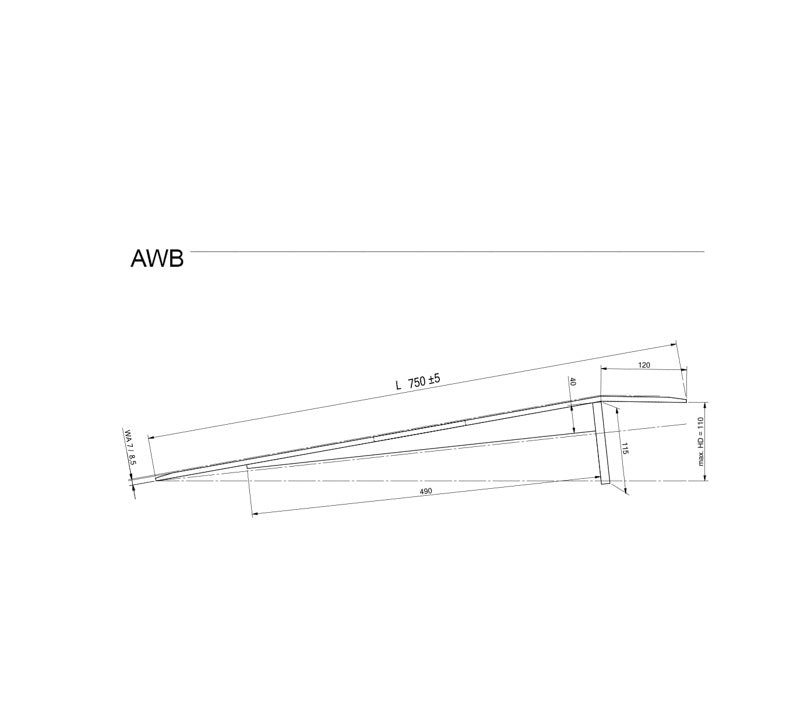 1000 x 1250 mm Altec Læsseplade AWB - 1200 kg