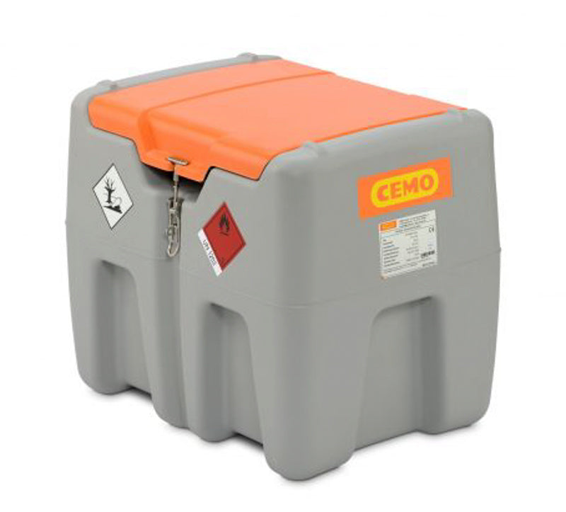 Cemo Mobile diesel tankanlæg  - 210 liter med klaplåg og 24 V pumpe