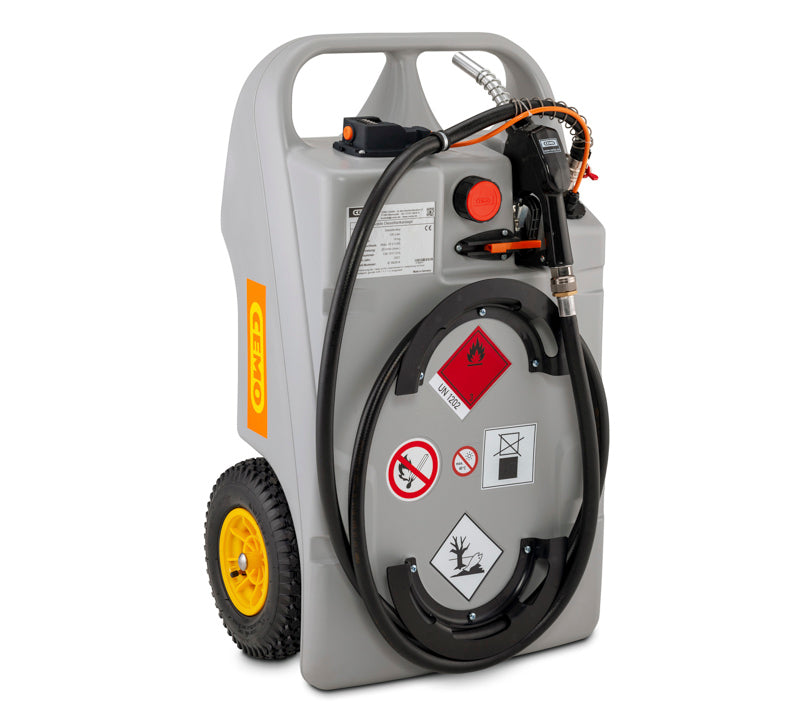 Cemo Diesel trolley tank - 100 liter- 18 V pumpe for batteri