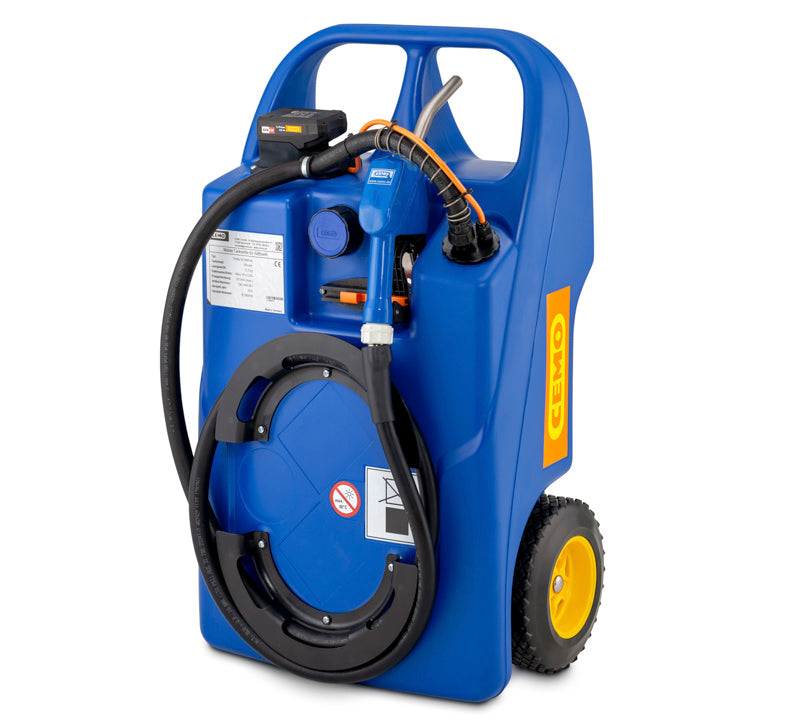 Cemo AdBlue® trolley tank - 60 liter - 18 V pumpe incl. batteri & lader