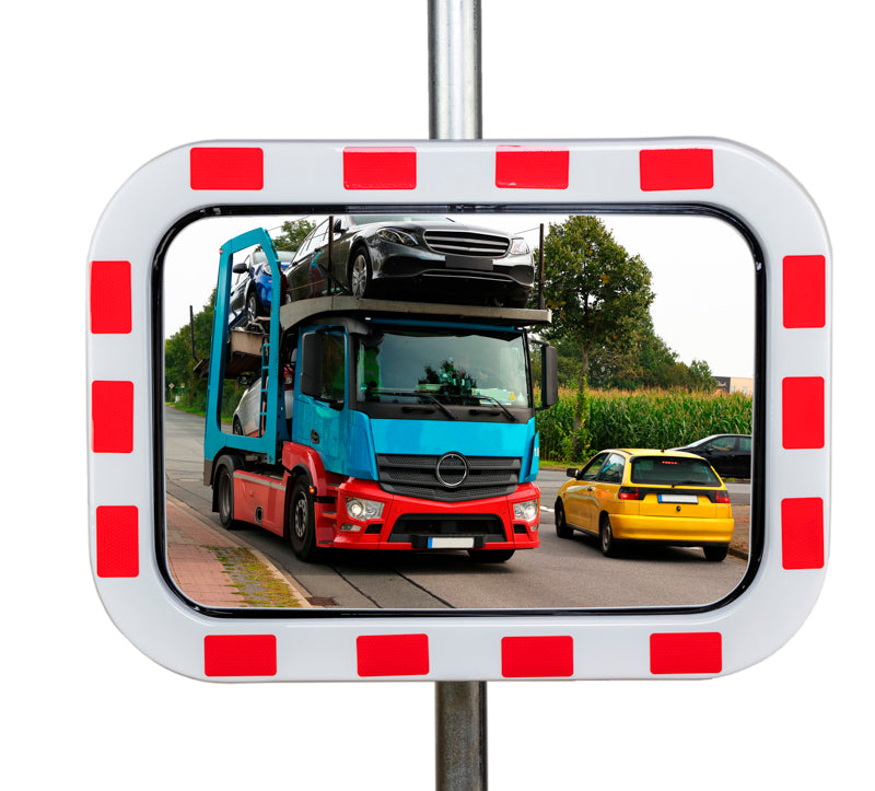 Trafikspejl firkantet - 800 x 600 mm