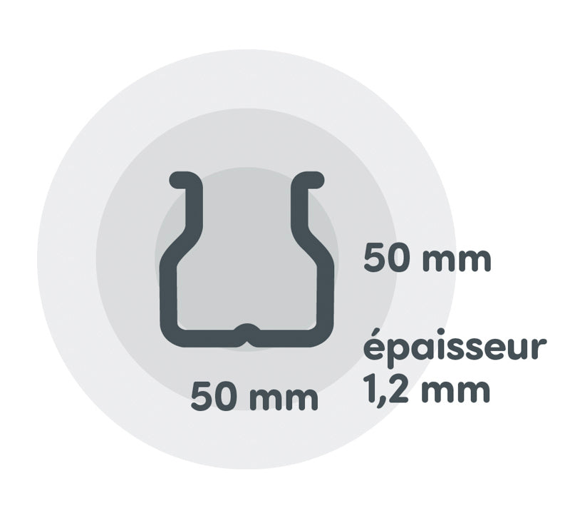 Lagerreol - Tilbygningsfag - 324 kg - 2000 x 600 x 2000H mm - Epsivol