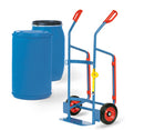 Tromlevogn til plasttromler - massiv hjul