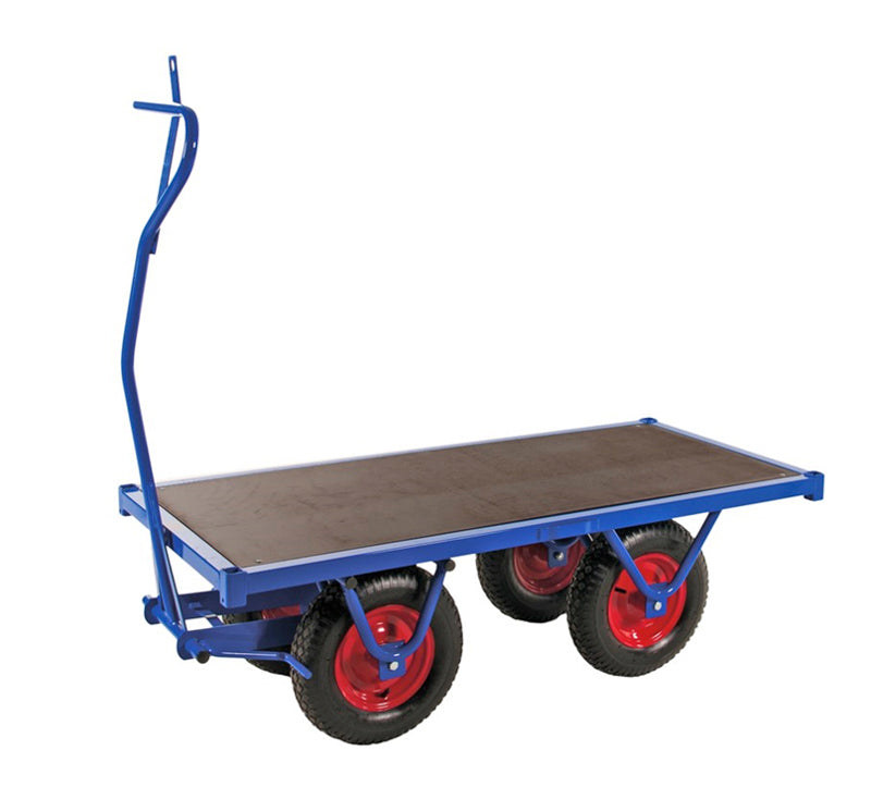 Ladvogn 1500 x 700 mm - Luftgummi hjul