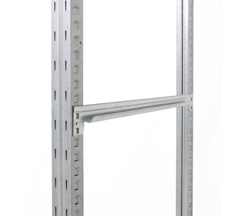 Galvaniseret stålhylde - 1250L x 600D mm - Adaptiv