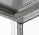 Galvaniseret stålhylde - 1250L x 800D mm - Adaptiv
