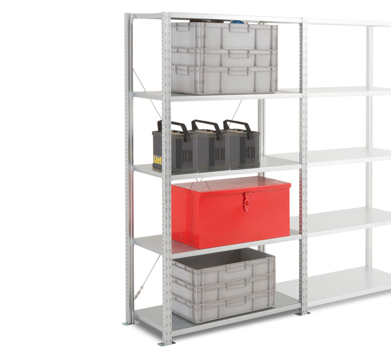 Lagerreol - Startfag - 1000 x 400 x 2000H mm - Adaptiv