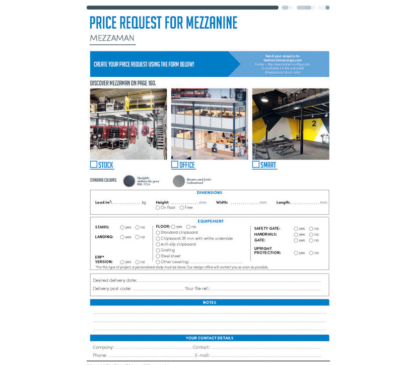 Mezzanin - Indskudt dæk efter mål - bæreevne 350-500 kg pr. m²