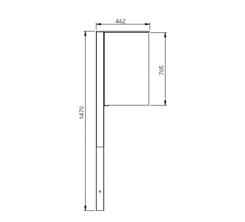 Beholder incl. Inderspand, 60 L