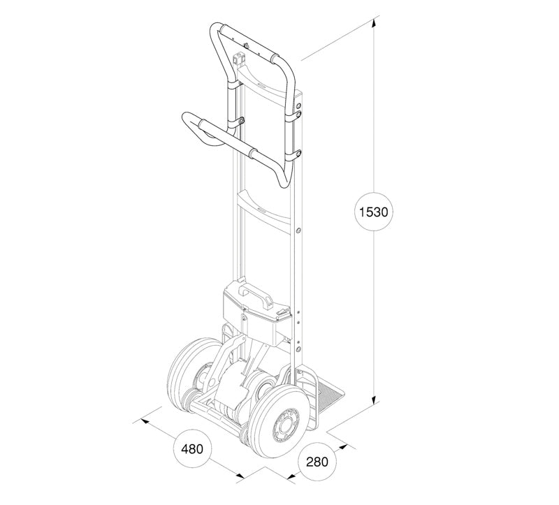 Uni 110 kg - El trappesækkevogn