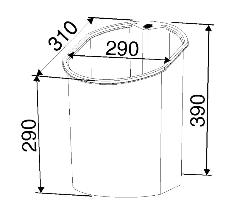 Papirkurv 15 L