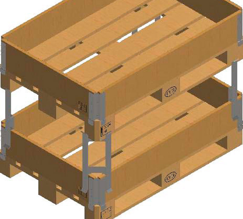 Stabelfaste palleben til pallerammer