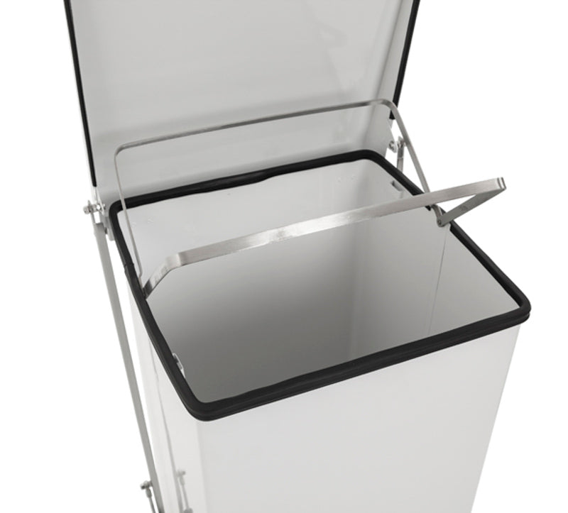 Industri Pedalspand - 45 Liter - Hvid