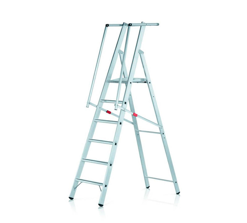 6 trin - 1580H mm - Platformstige Z600 - alu, Prof 2HF