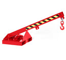 RR - Kranarm 1400 mm - 25° hældning - 1000 kg Lakeret Rød