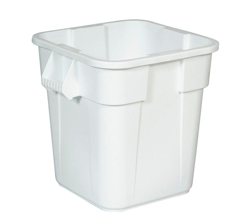 Kvadratisk plast beholder 151 L - Hvid