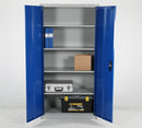 Economy Stålskab - Blå/Grå lakeret